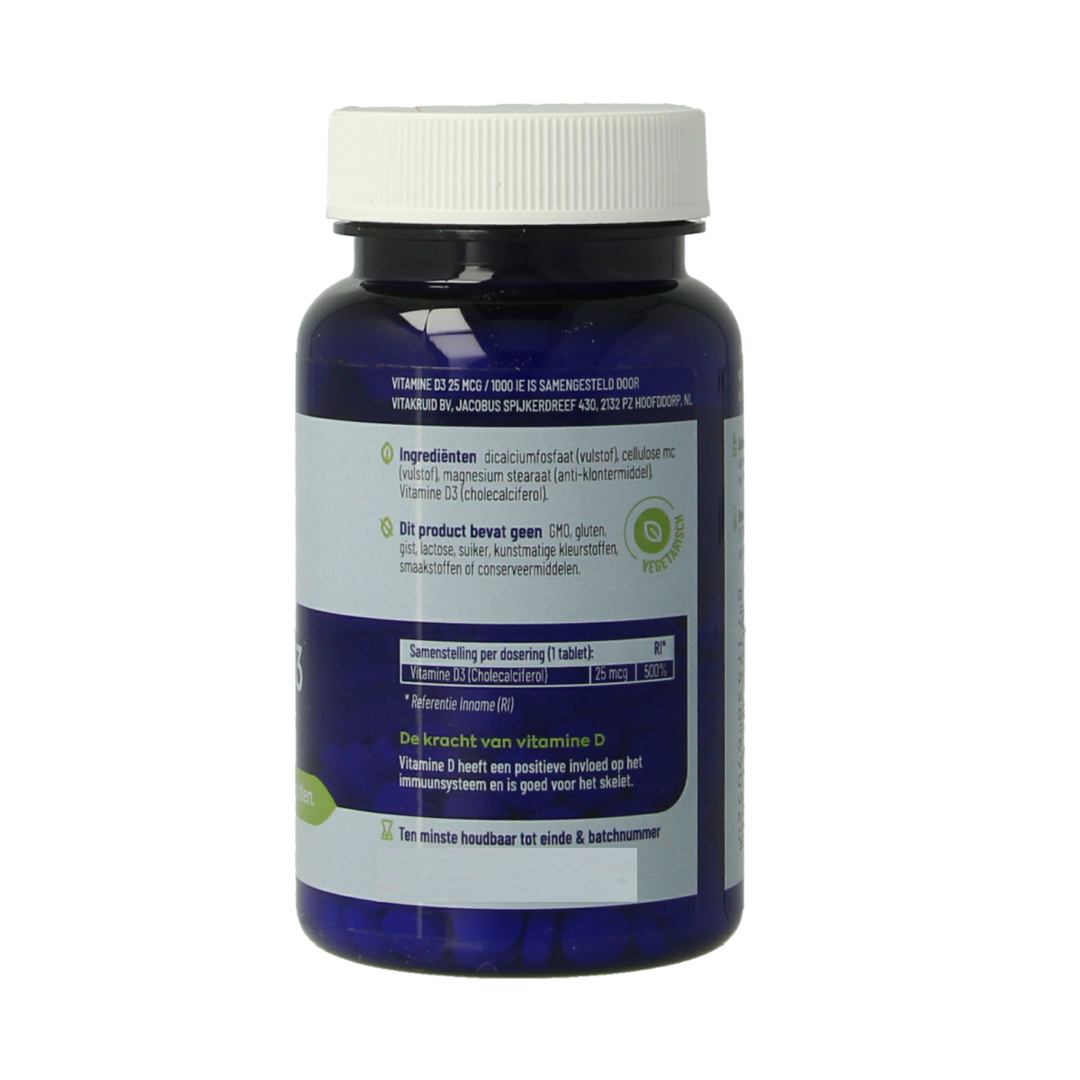 Vitakruid Vitamine D3 25 mcg / 1000 IE 120.00 Tabletten