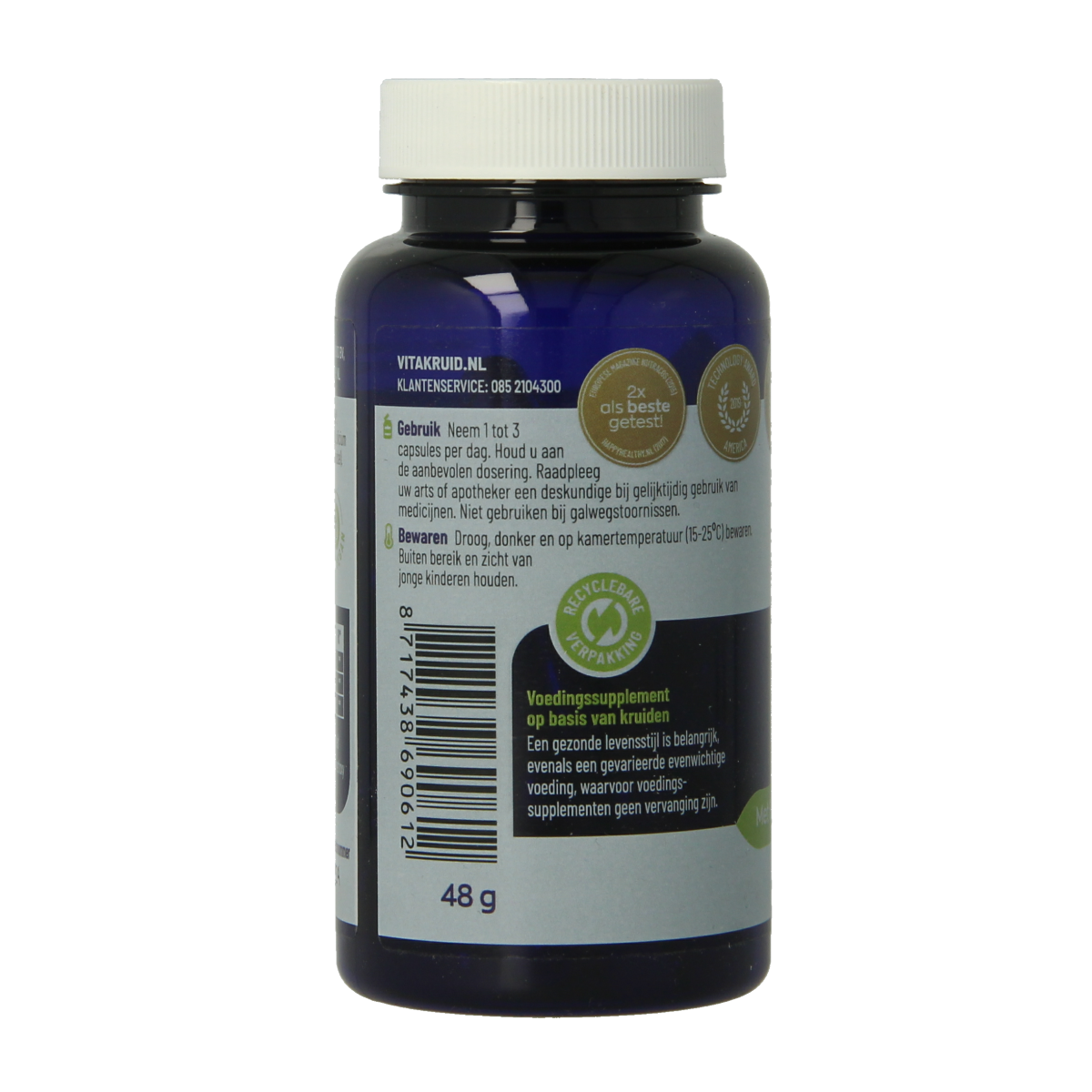 Vitakruid Curcuma C3-2X (95% curcuminoiden) met Bioperine 60.00 Vegetarische capsules