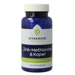 Vitakruid Zink Methionine & Koper Gluconaat 90.00 Vegetarische capsules