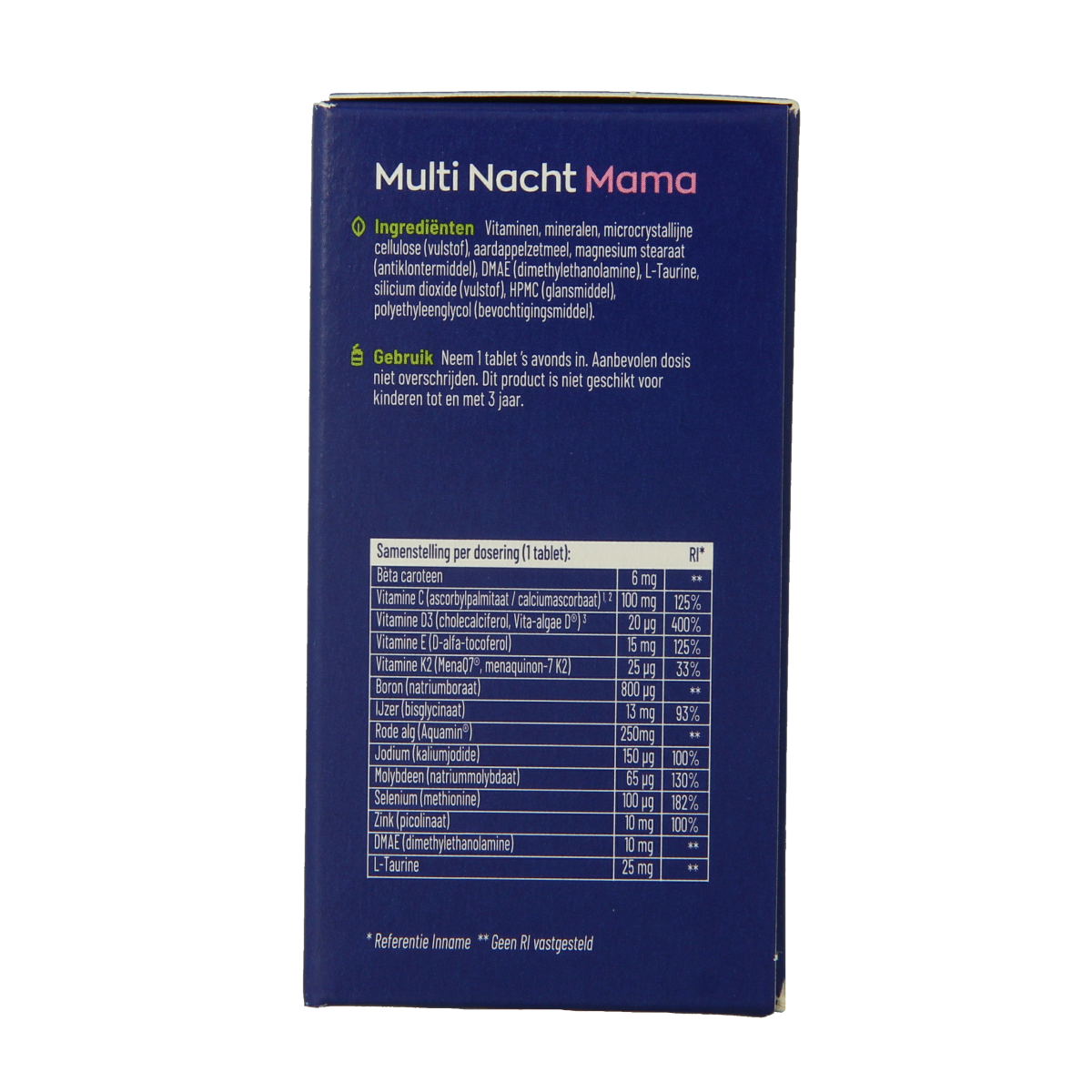Vitakruid Multi Dag & Nacht Mama 100% Vegan 2 x 30 60.00 Tabletten