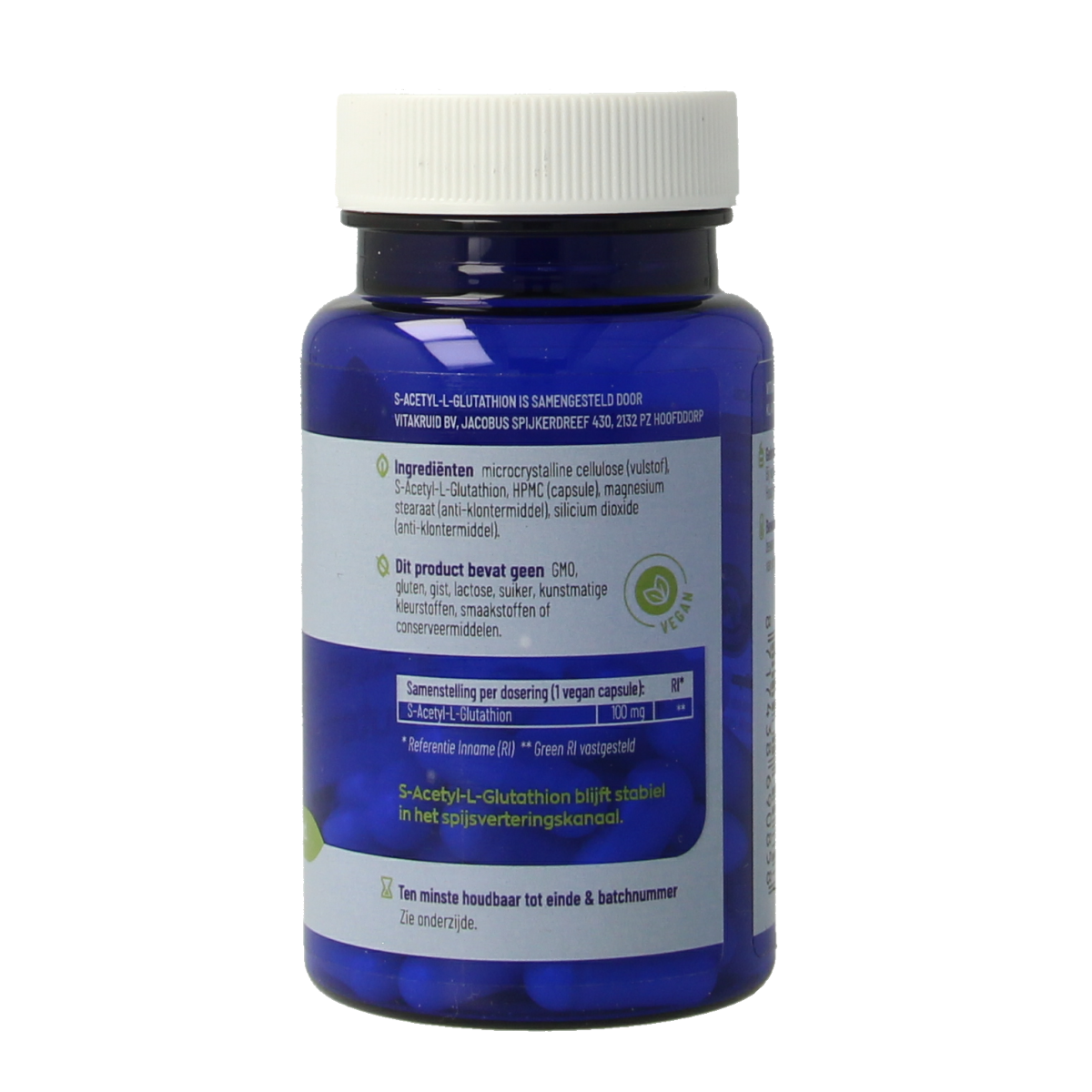 Vitakruid S-Acetyl-L-Glutathion 100 mg 30.00 Vegetarische capsules