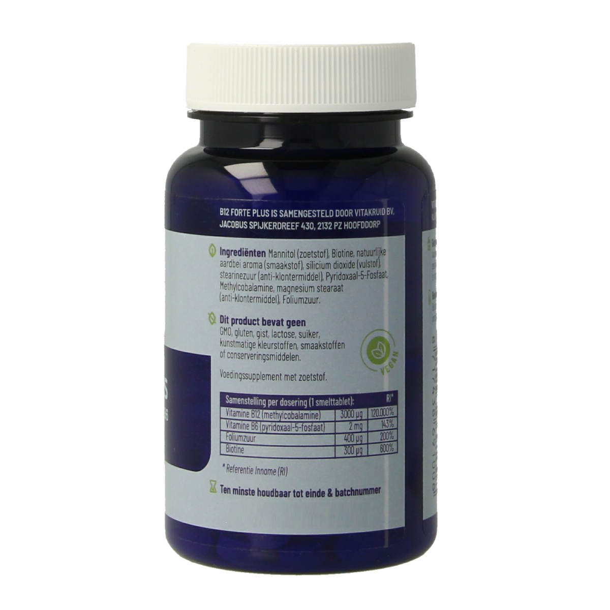 Vitakruid B12 Forte Plus 3.000 met P-5-P 60.00 Smelttabletten