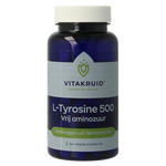 Vitakruid L-Tyrosine 500mg uit fermentatie 60 Vegetarische capsules