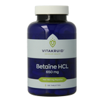 Vitakruid Betaine HCL 650mg & pepsine 160mg 120 Tabletten