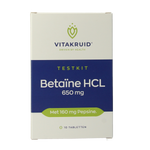 Vitakruid Betaine HCL 650mg & pepsine 160mg testkit 10.00 Tabletten
