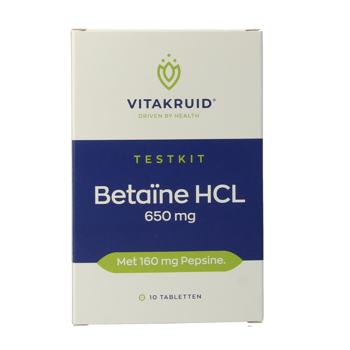 Vitakruid Betaine HCL 650mg & pepsine 160mg testkit 10.00 Tabletten