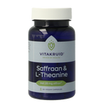Vitakruid Saffraan 28mg (Affron) & L-Theanine 30.00 Vegetarische capsules