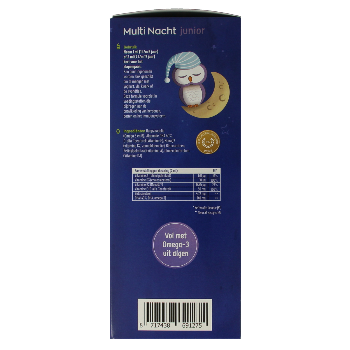 Vitakruid Multi Dag & Nacht Junior 100% Vegan 360.00 Milliliter