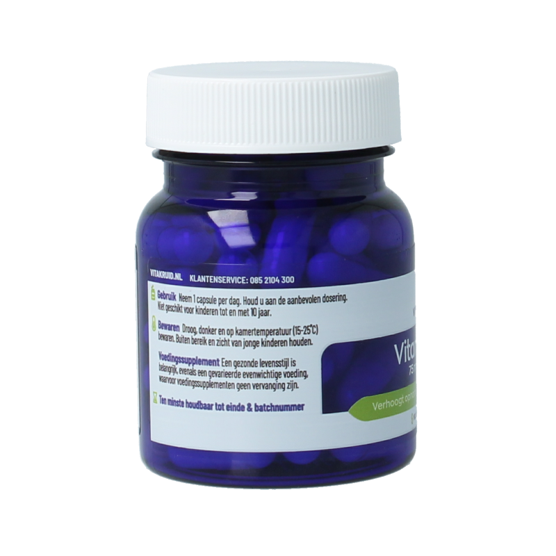 Vitakruid Vitamine D3 75 mcg / 3000 IE 60 Vegetarische capsules