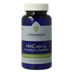 Vitakruid NAC 600mg N-Acetyl-L-Cysteine 60.00 Vegetarische capsules