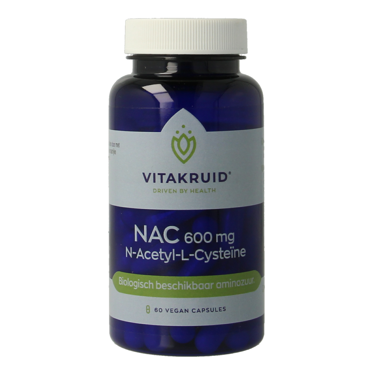 Vitakruid NAC 600mg N-Acetyl-L-Cysteine 60.00 Vegetarische capsules