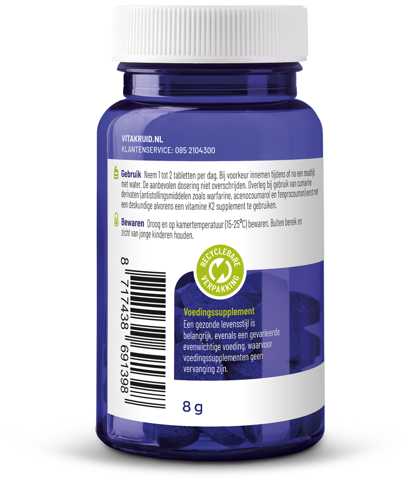 Vitakruid Vitamine K2 100 mcg K2VITAL DELTA 60.00 Tabletten