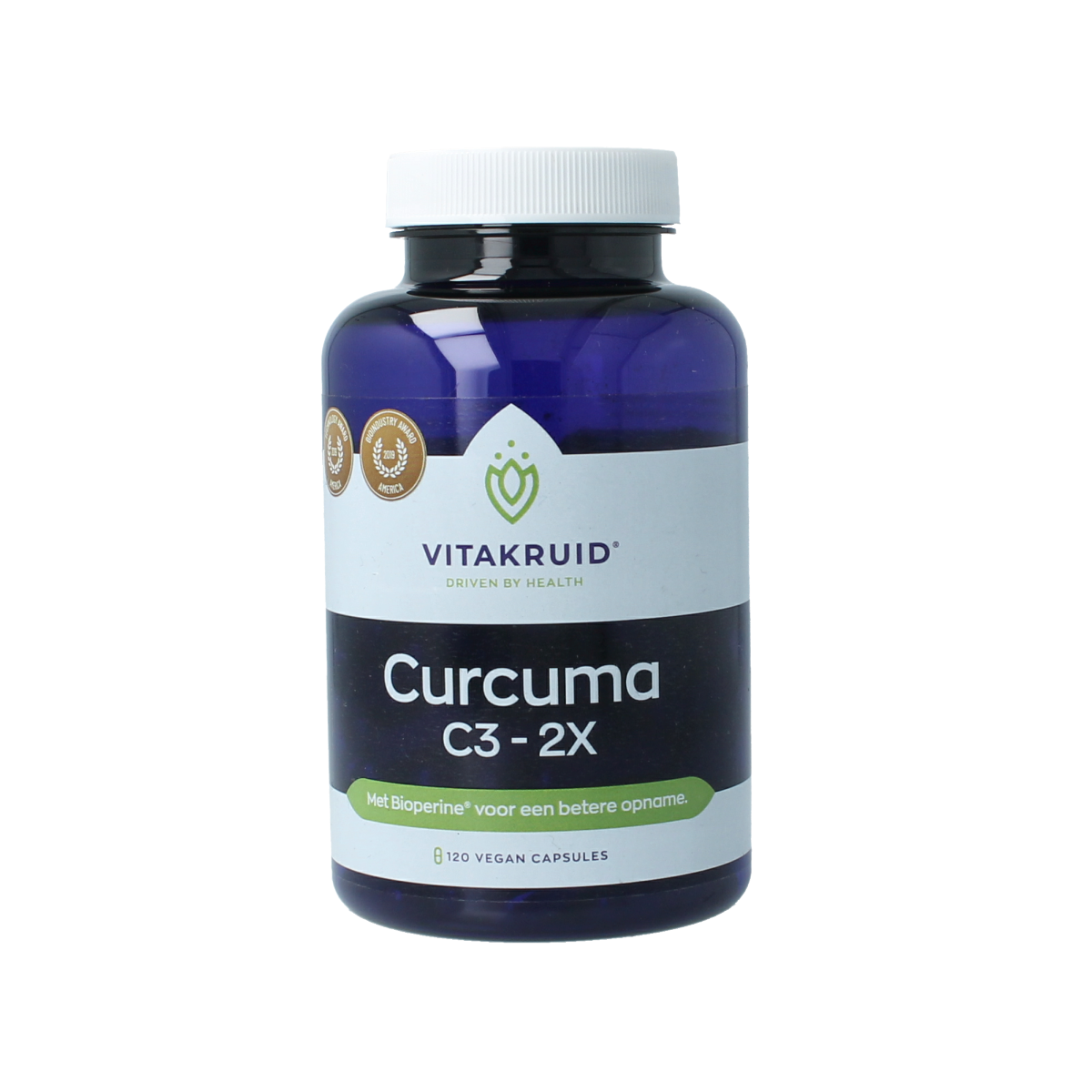 Vitakruid Curcuma C3-2X (95%  curcuminoiden) met Bioperine 120.00 Vegetarische capsules