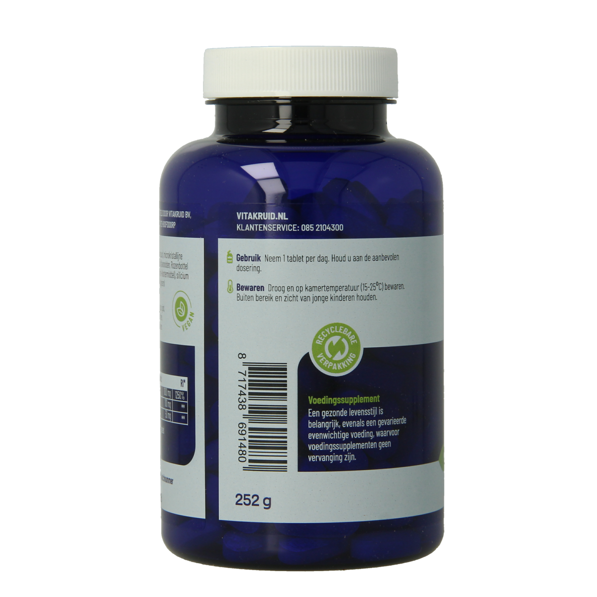 Vitakruid Vitamine C 1000 met Bioflavonoiden & Rozenbottel 180.00 Tabletten