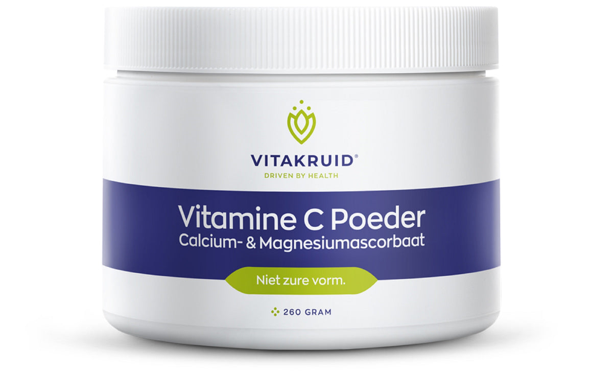 Vitakruid Vitamine C poeder calcium- & magnesiumascorbaat 260.00 Gram