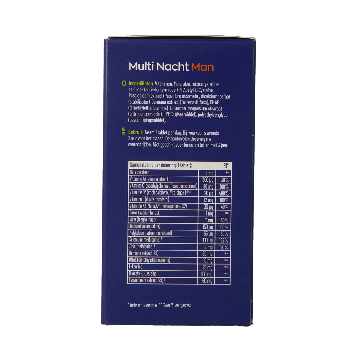 Vitakruid Multi Dag & Nacht Man 100% Vegan 2 x 90 180.00 Tabletten