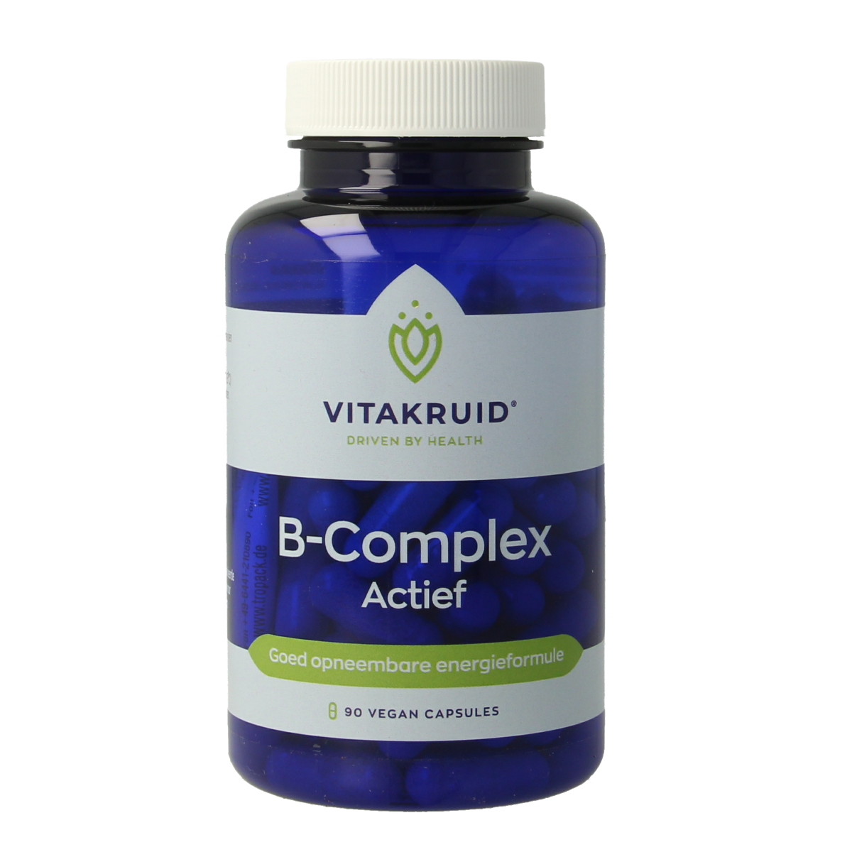 Vitakruid B-Complex Actief met L-Taurine 90.00 Vegetarische capsules