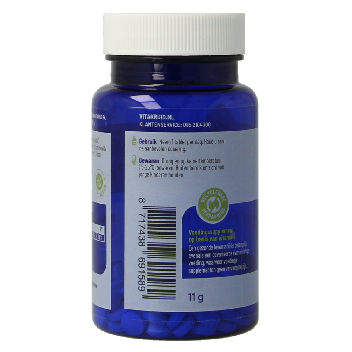 Vitakruid Actief Foliumzuur Quatrefolic 5-MTHF 400 mcg 90.00 Tabletten