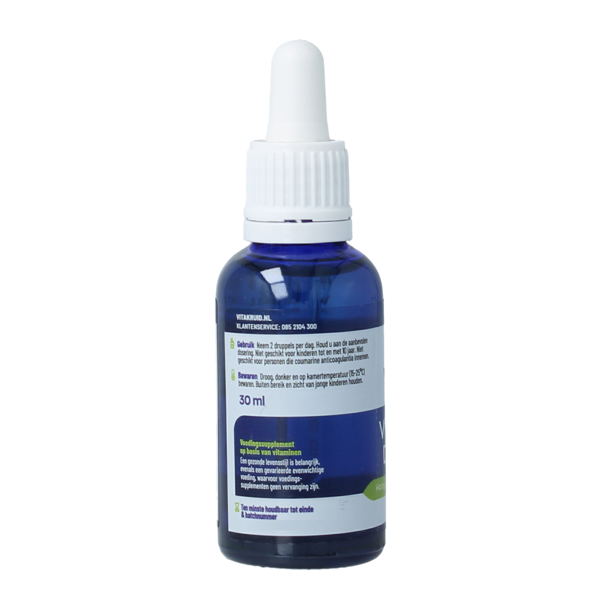 Vitakruid Vitamine D3 & K2 (MenaQ7) met druppelpipet 30.00 Milliliter