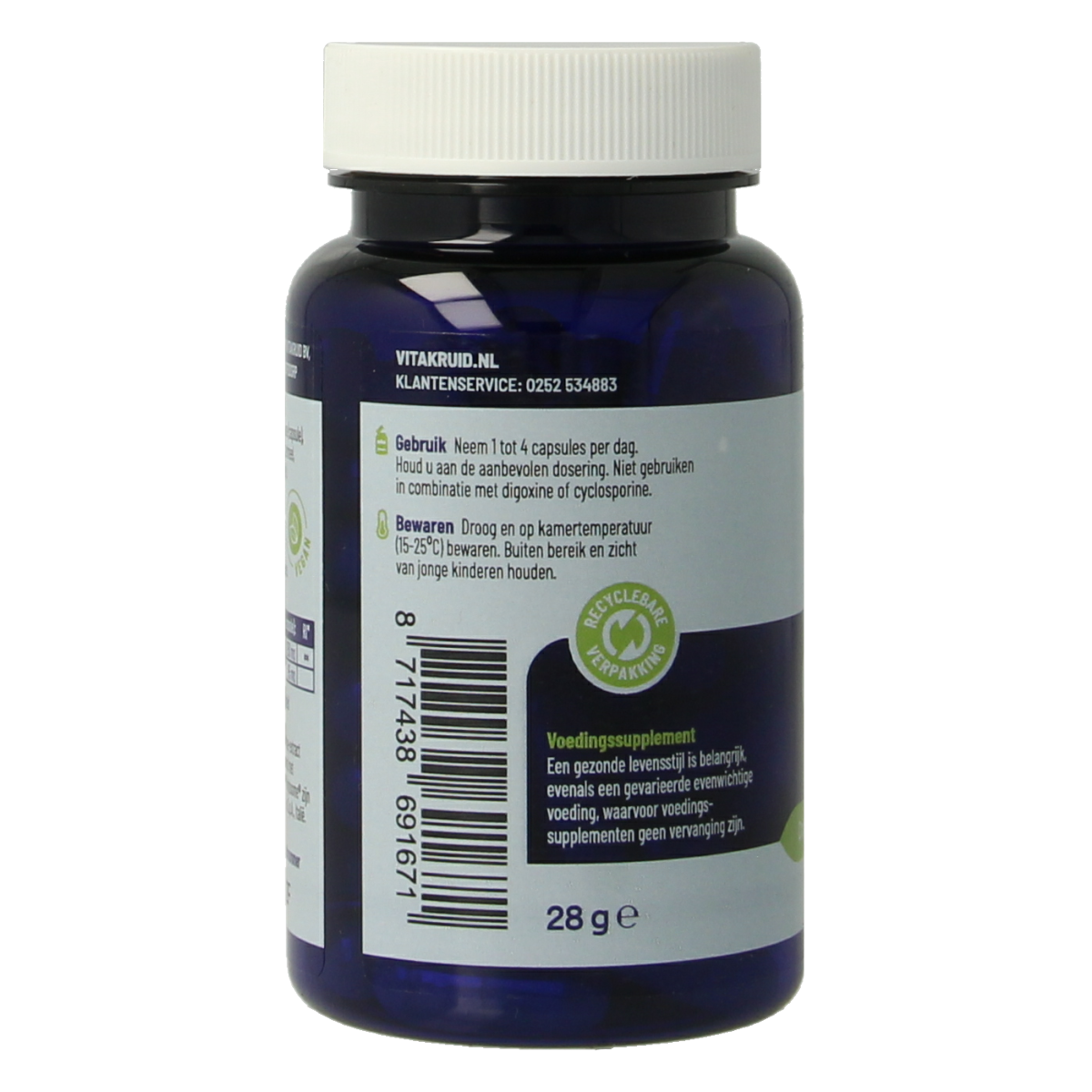 Vitakruid Quercetine 250 Quercefit Phytosome-technologie 60.00 Vegetarische capsules