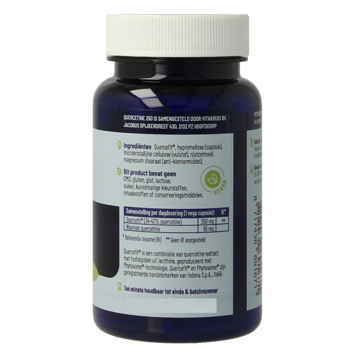 Vitakruid Quercetine 250 Quercefit Phytosome-technologie 60.00 Vegetarische capsules