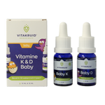 Vitakruid Vitamine K & D baby druppels 10ml 20 Milliliter