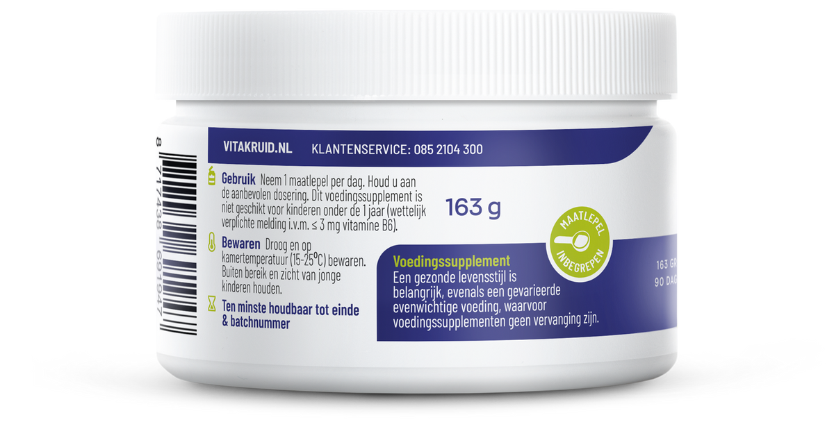 Vitakruid Multi Basis Vegan poeder met natuurlijke vormen 163.00 Gram