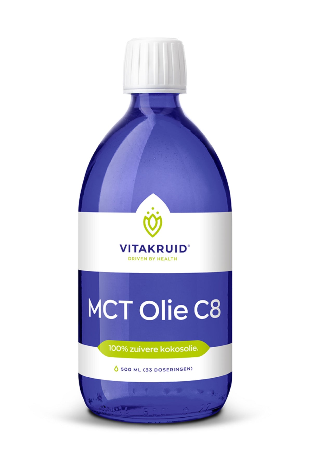 Vitakruid MCT Olie C8 100% zuivere & duurzame kokosolie 500.00 Milliliter