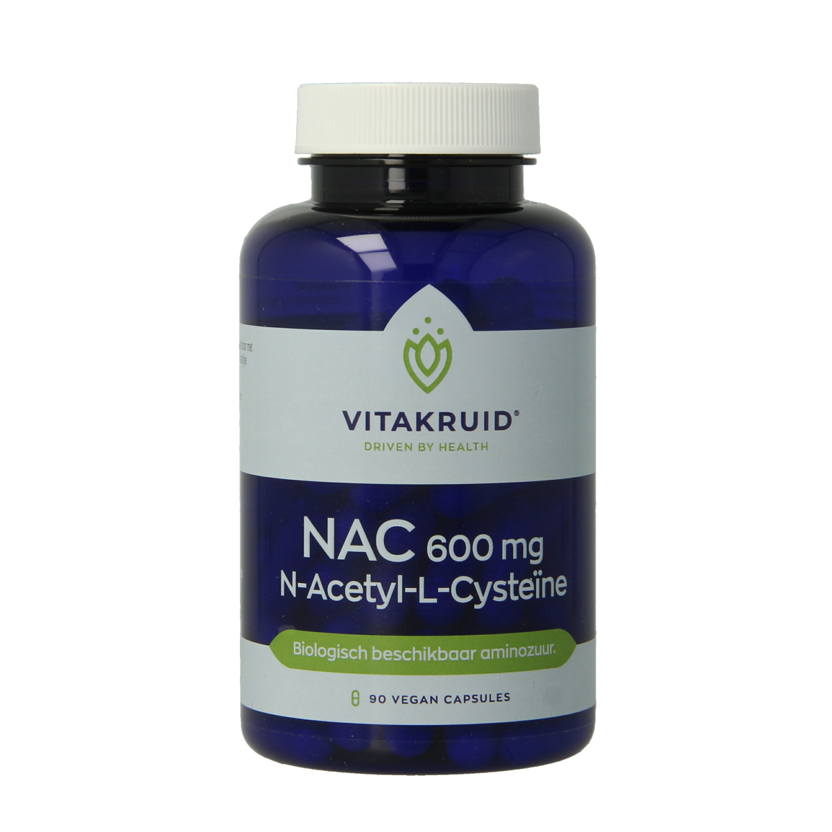 Vitakruid NAC 600 mg N-Acetyl-L-Cysteine 90.00 Vegetarische capsules