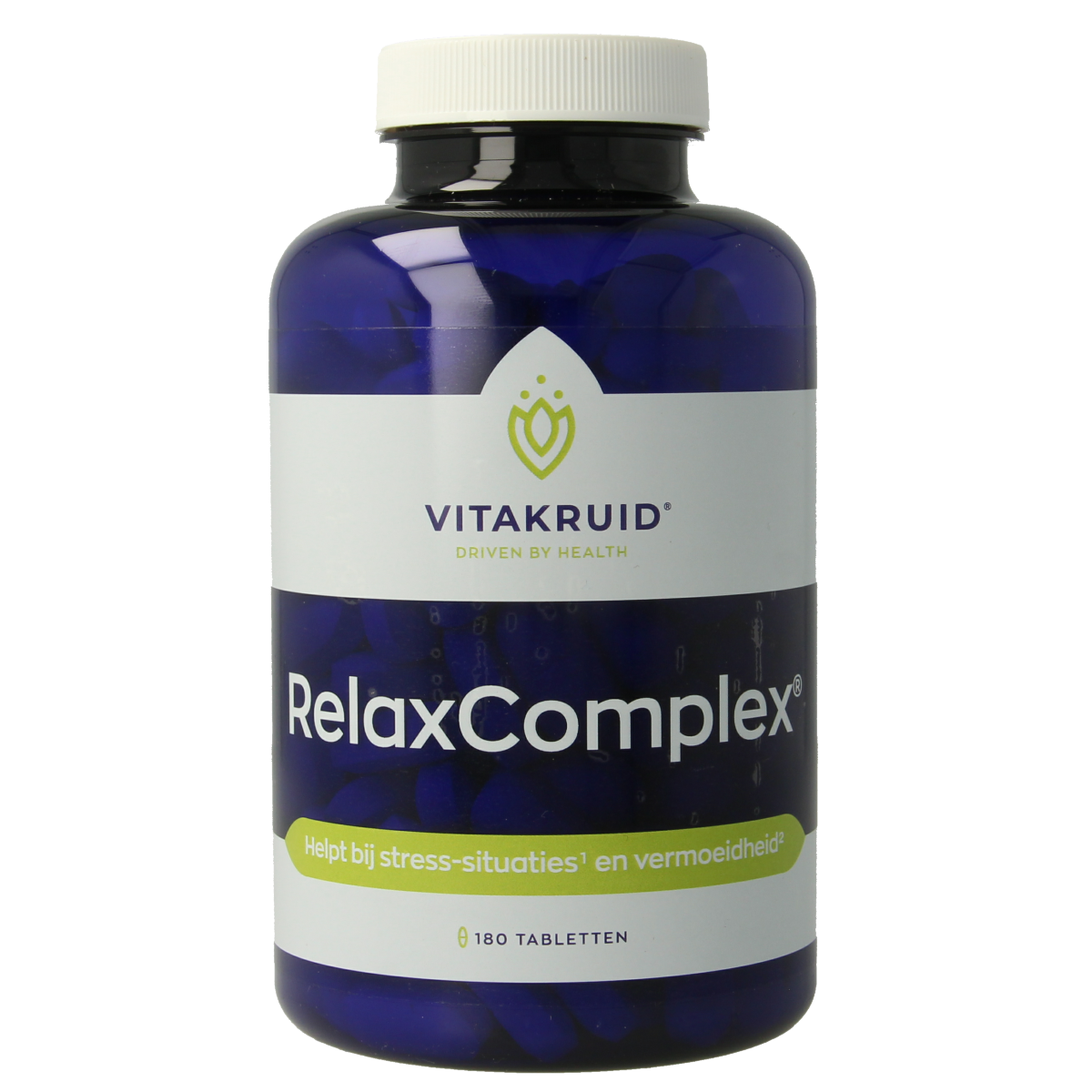 Vitakruid RelaxComplex oa Magnesium Tauraat & Vitamine D3 180.00 Tabletten