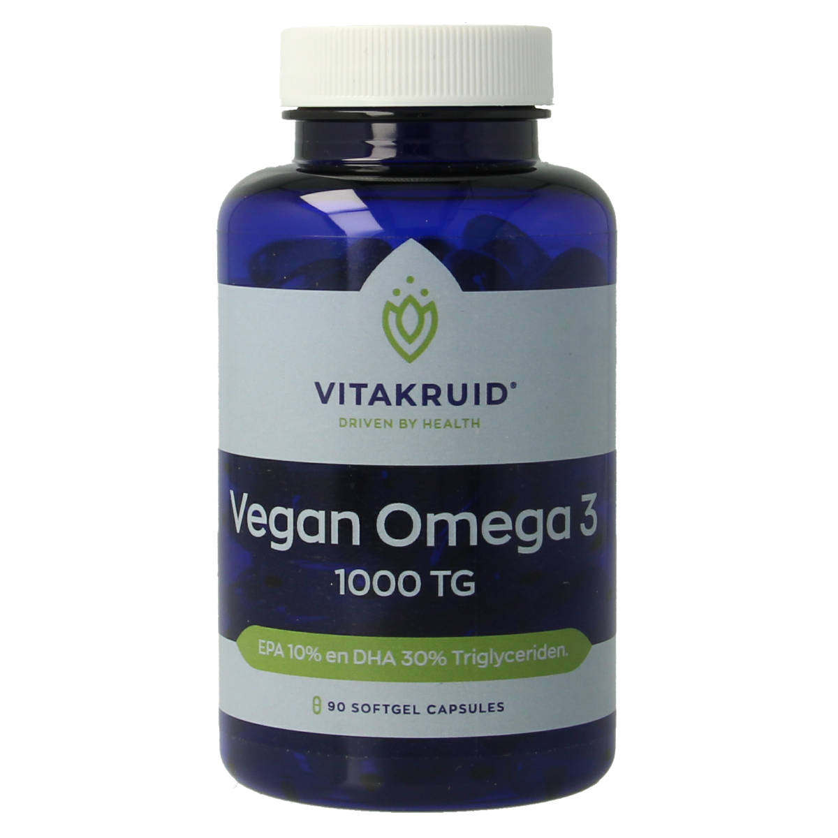 Vitakruid Vegan omega 3 1000 triglyceriden 300 DHA 100 EPA 90.00 Softgels