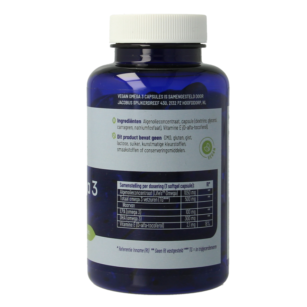 Vitakruid Vegan omega 3 1000 triglyceriden 300 DHA 100 EPA 90.00 Softgels