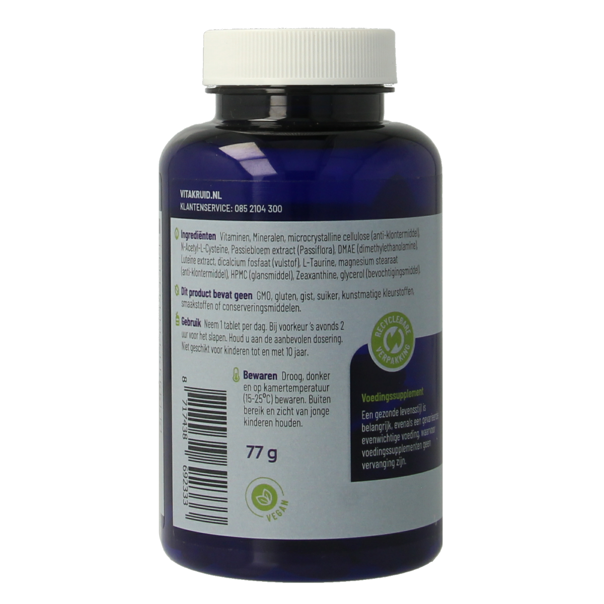 Vitakruid Multi Nacht Man 50+ 100% Vegan 90.00 Tabletten