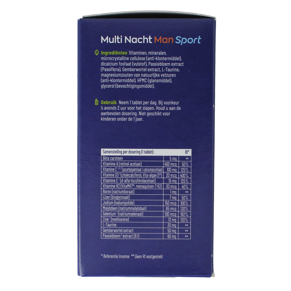 Vitakruid Multi Dag & Nacht Man Sport 100% Vegan 2 x 90 180.00 Tabletten
