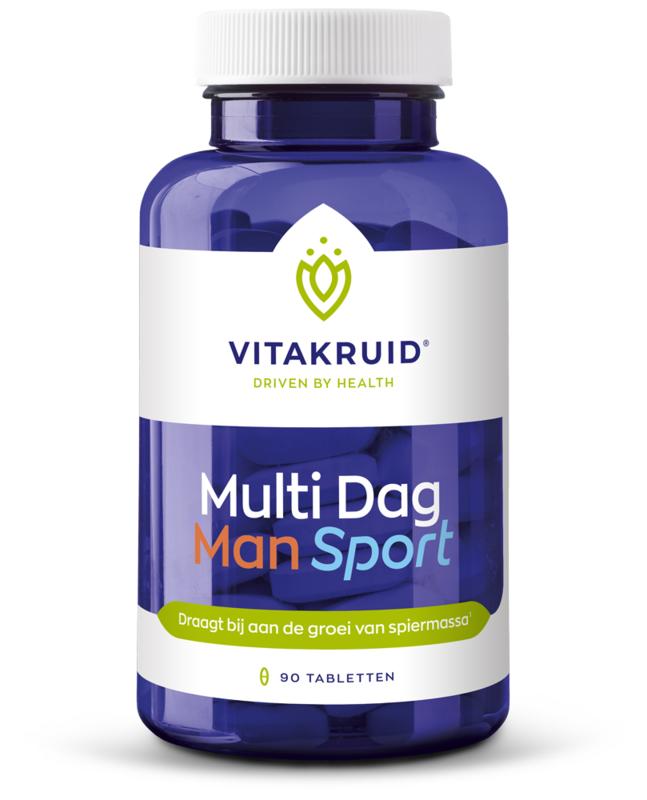 Vitakruid Multi Dag Man Sport 100% Vegan 90.00 Tabletten