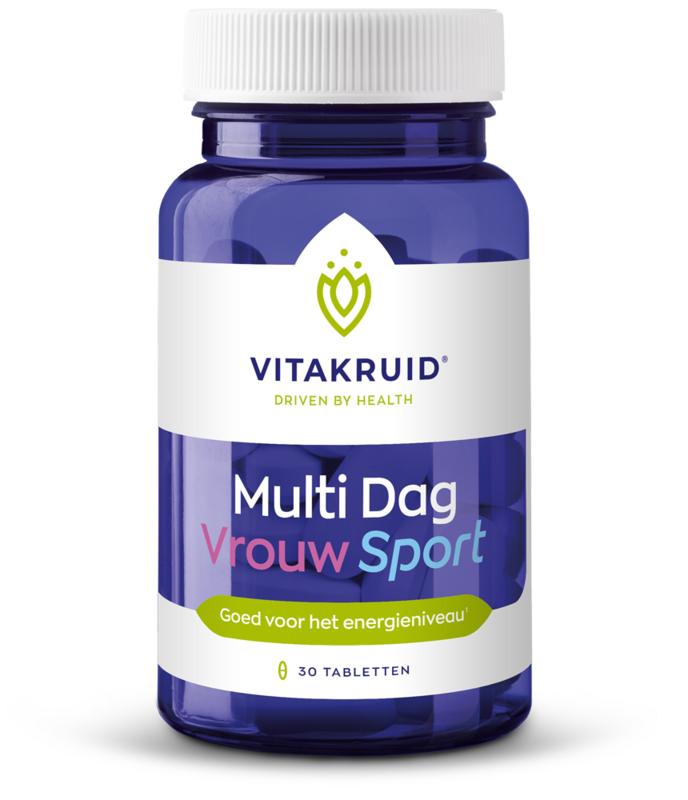 Vitakruid Multi Dag Vrouw Sport 100% Vegan 30.00 Tabletten