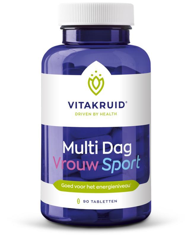 Vitakruid Multi Dag Vrouw Sport 100% Vegan 90.00 Tabletten