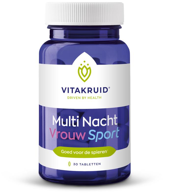 Vitakruid Multi Nacht Vrouw Sport 100% Vegan 30.00 Tabletten