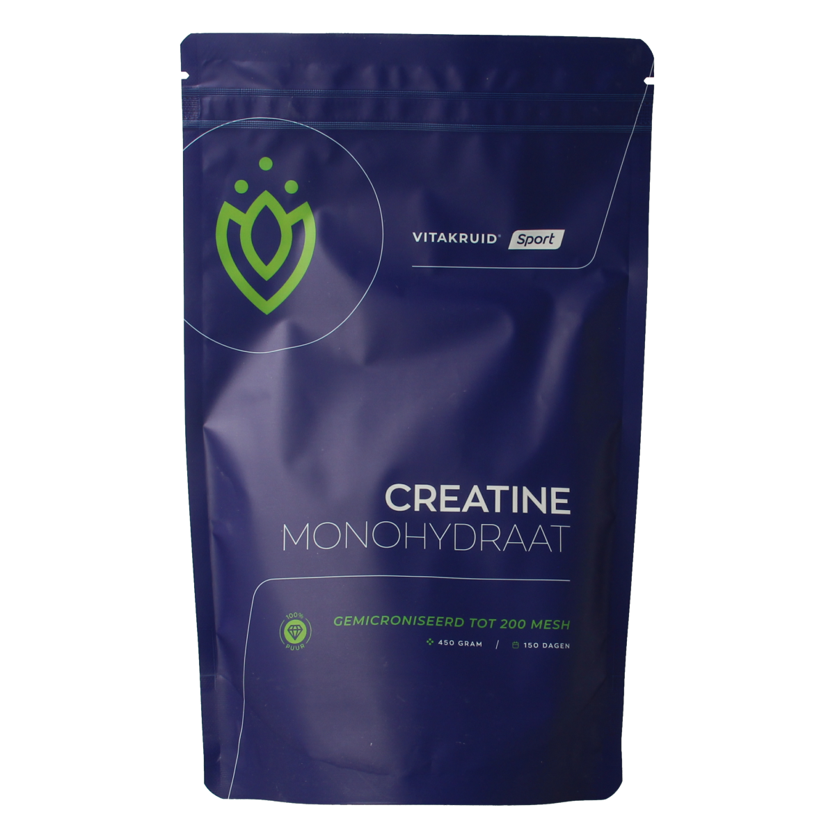 Vitakruid Creatine Monohydraat gemicroniseerd tot 200 mesh 450.00 Gram