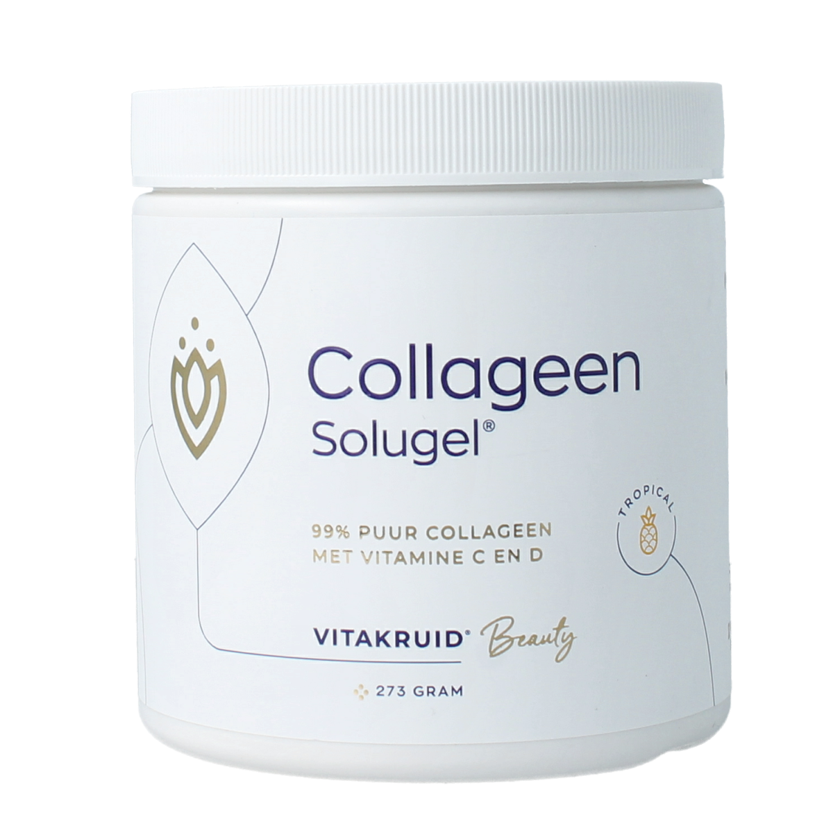 Vitakruid Collageen Solugel poeder met vitamine C & D Tropic 273.00 Gram