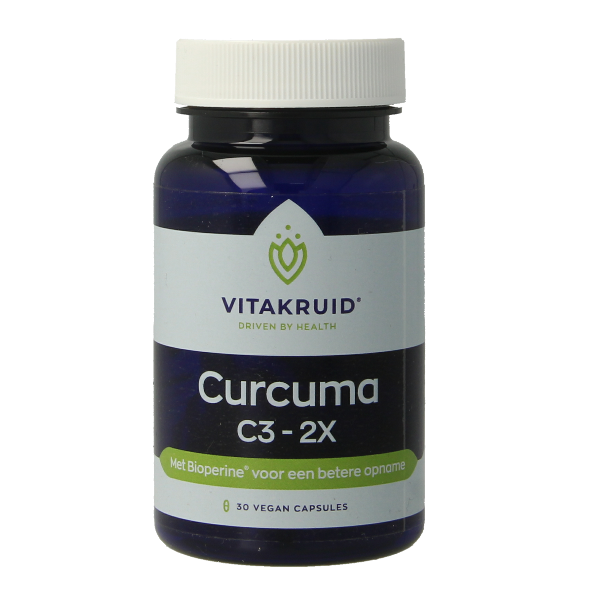 Vitakruid Curcuma C3-2X (95%  curcuminoiden) met Bioperine 30.00 Vegetarische capsules