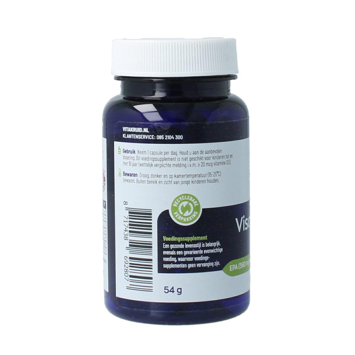 Vitakruid Visolie 1400 TG Triglyceriden met D3 30.00 Softgels