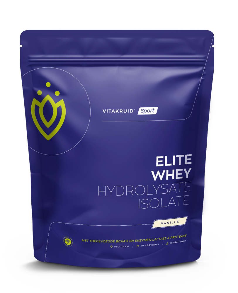 Vitakruid Elite whey 50% hydrolysate/50% isolate vanille 990.00 Gram