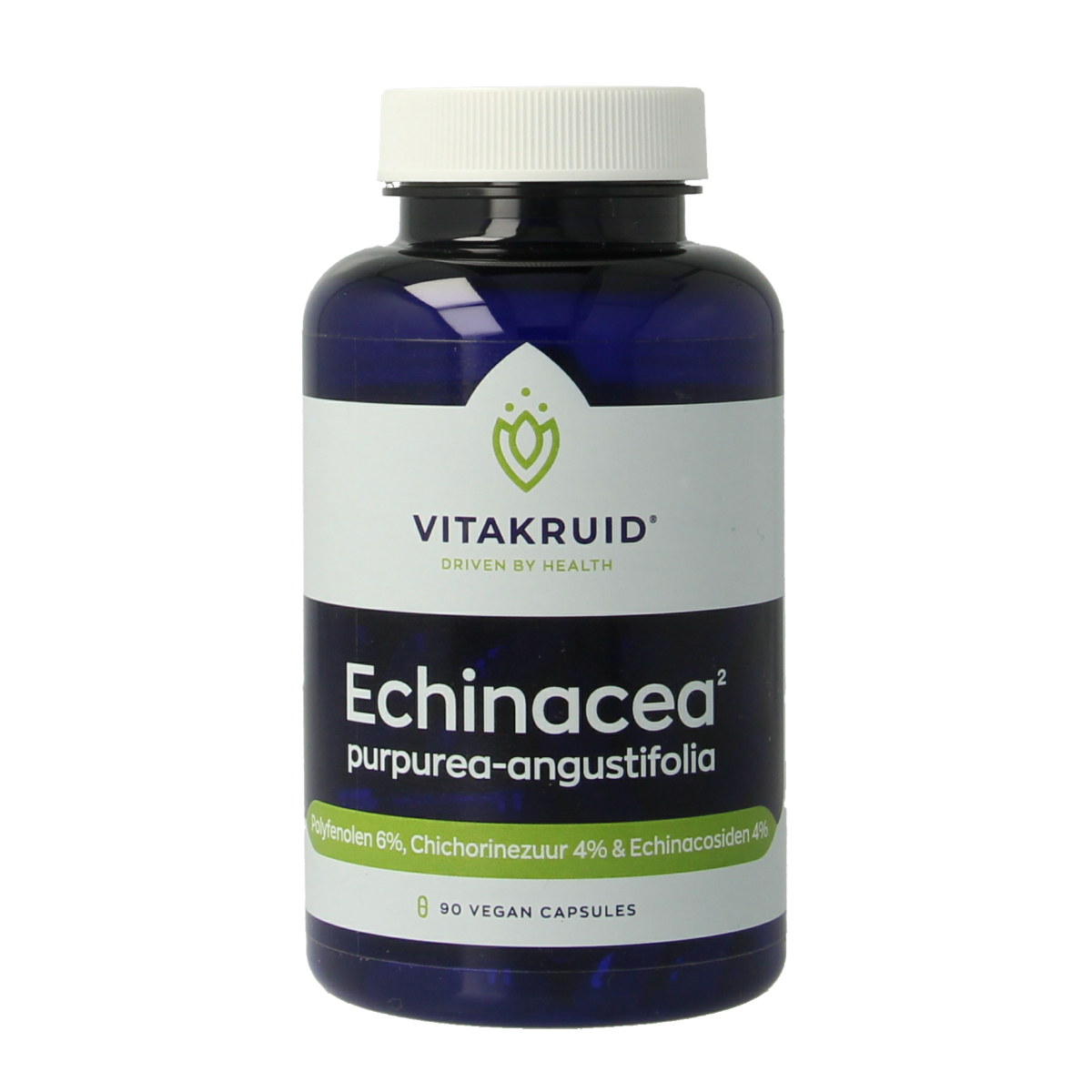 Vitakruid Echinacea  purpurea (4%) angustifolia (6%, 4%) 90.00 Vegetarische capsules