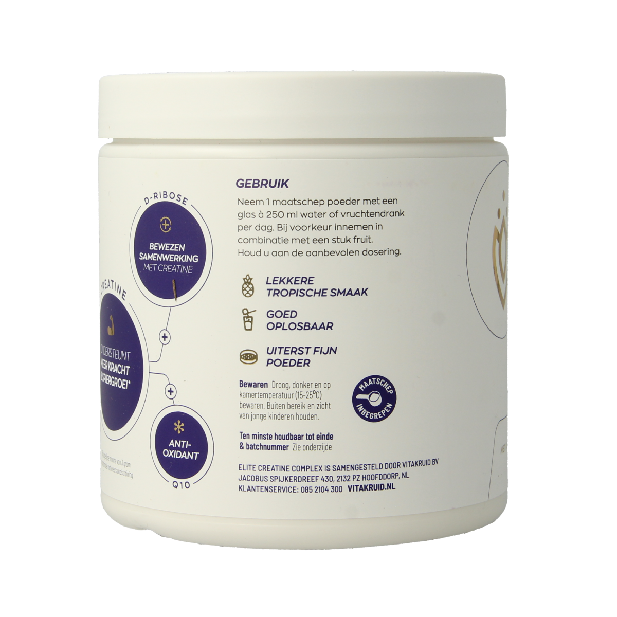 Vitakruid Elite Creatine Complex D-Ribose, Q10 & Magn Tropic 315.00 Gram