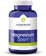 Vitakruid Magnesium sport bisglycinaat malaat tri-dicitraat 90.00 Tabletten