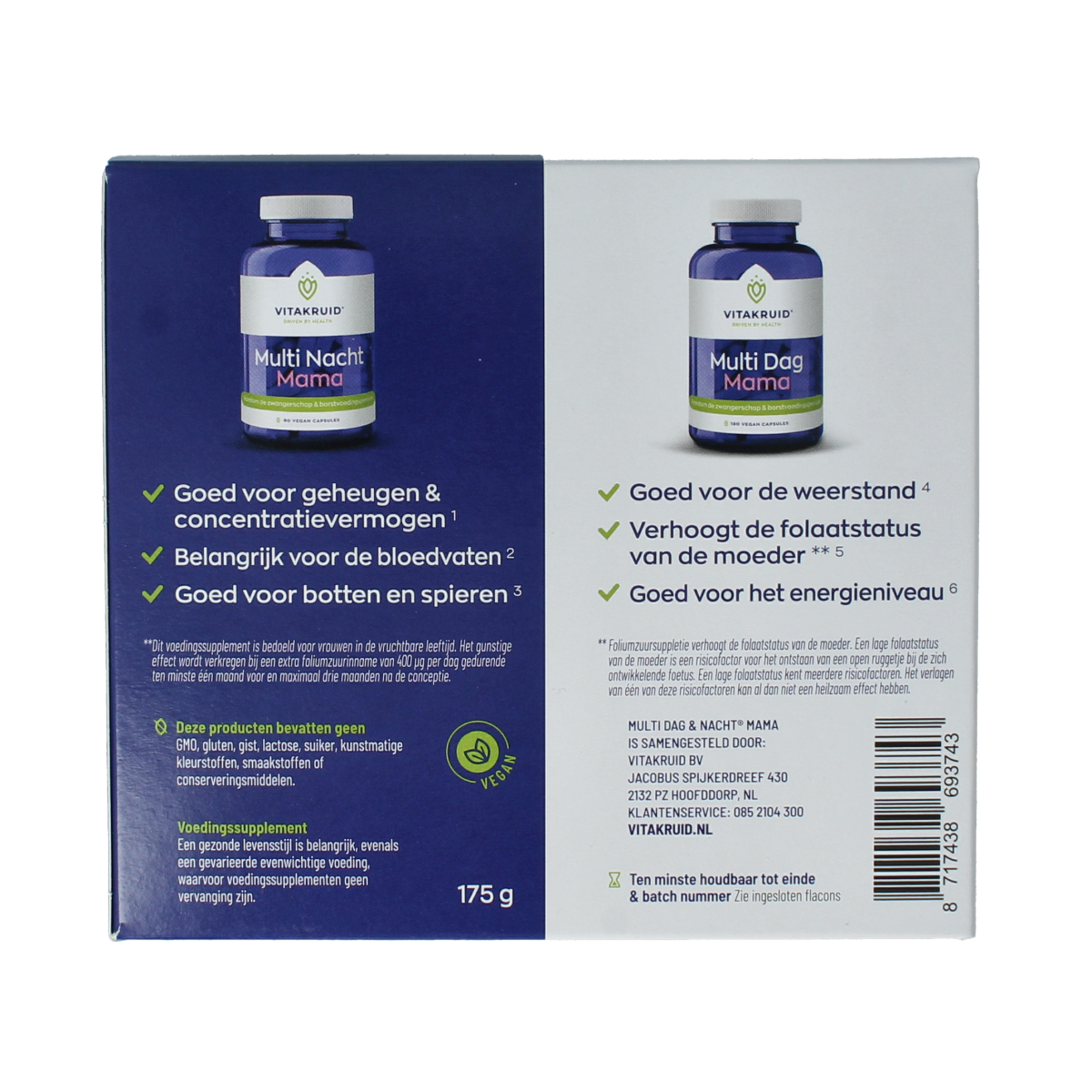 Vitakruid Multi dag & nacht mama 180+90 270.00 Capsules