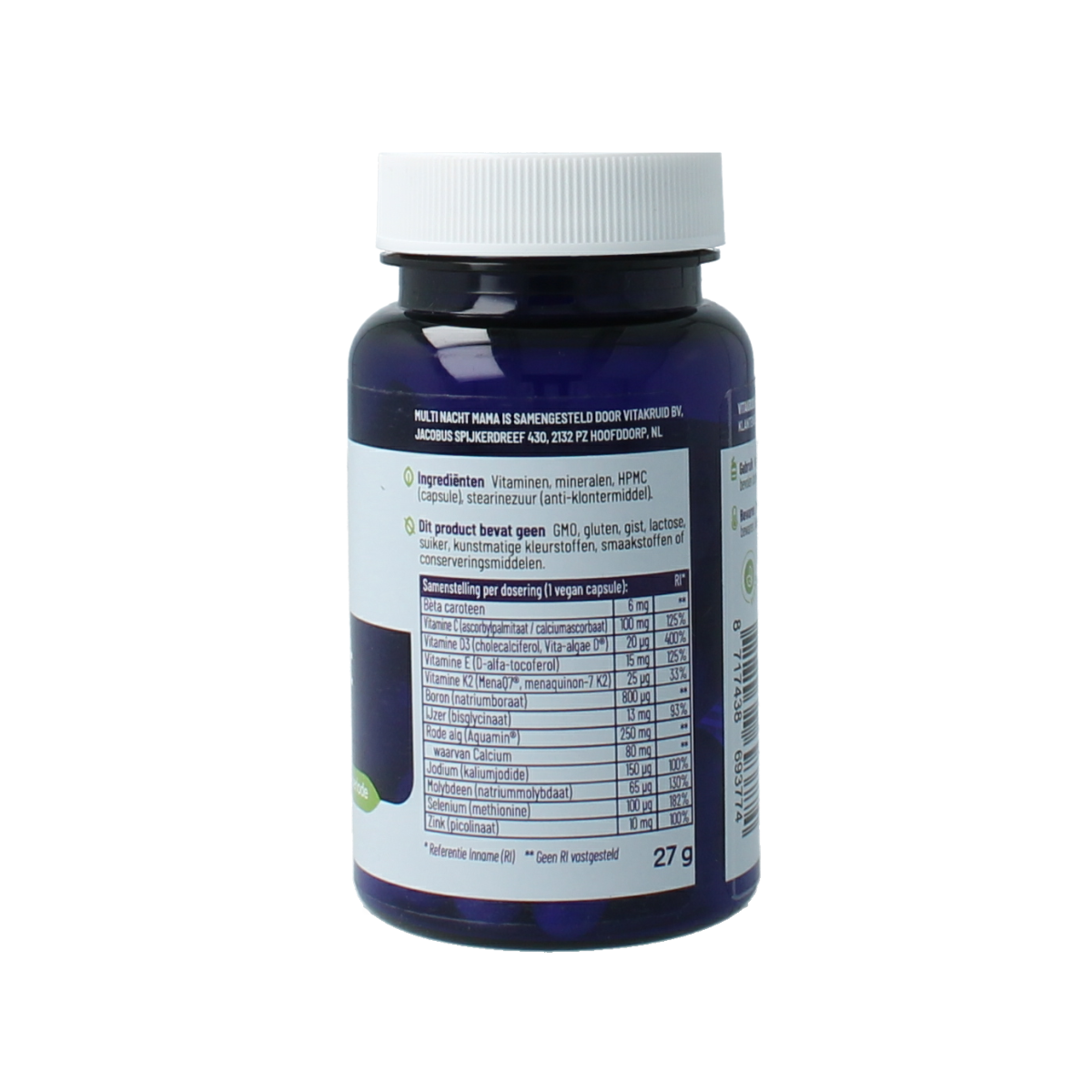 Vitakruid Multi nacht mama vegan 30.00 Vegetarische capsules