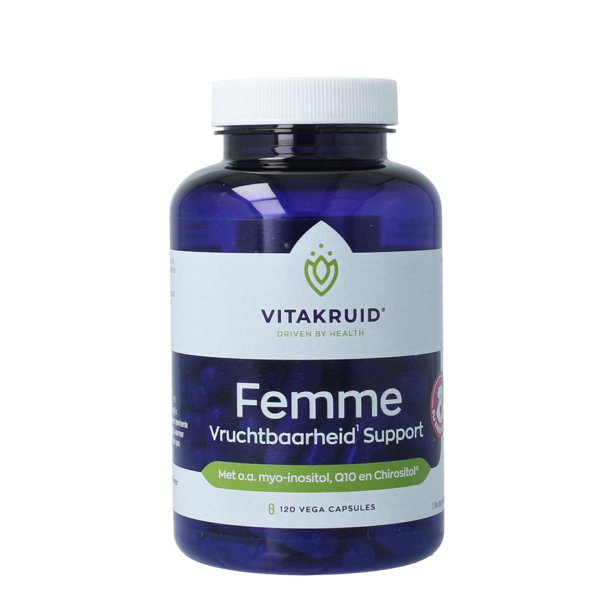 Vitakruid Femme vruchtbaarheid support 120.00 Vegetarische capsules