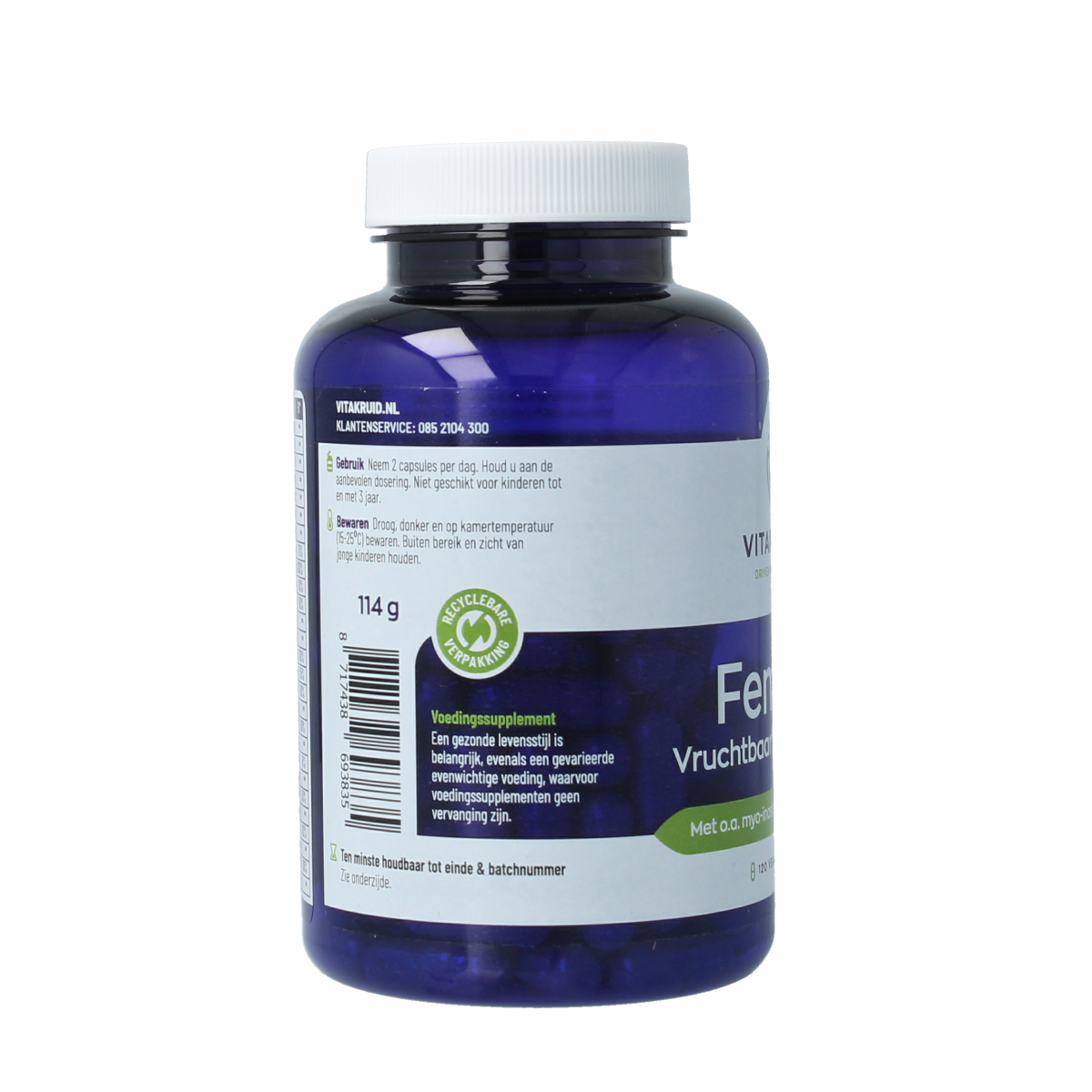 Vitakruid Femme vruchtbaarheid support 120.00 Vegetarische capsules